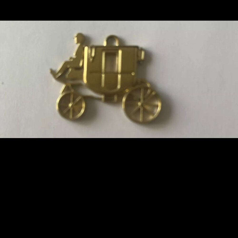 Coach carriage, Pendant  Brass for pendant, bracelet, bag charm